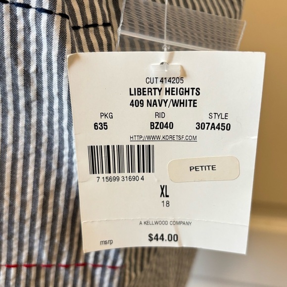 Koret Embroidered Flowers & Stars Two Piece Set Vintage Dead Stock NWT XL Petite - Picture 14 of 15